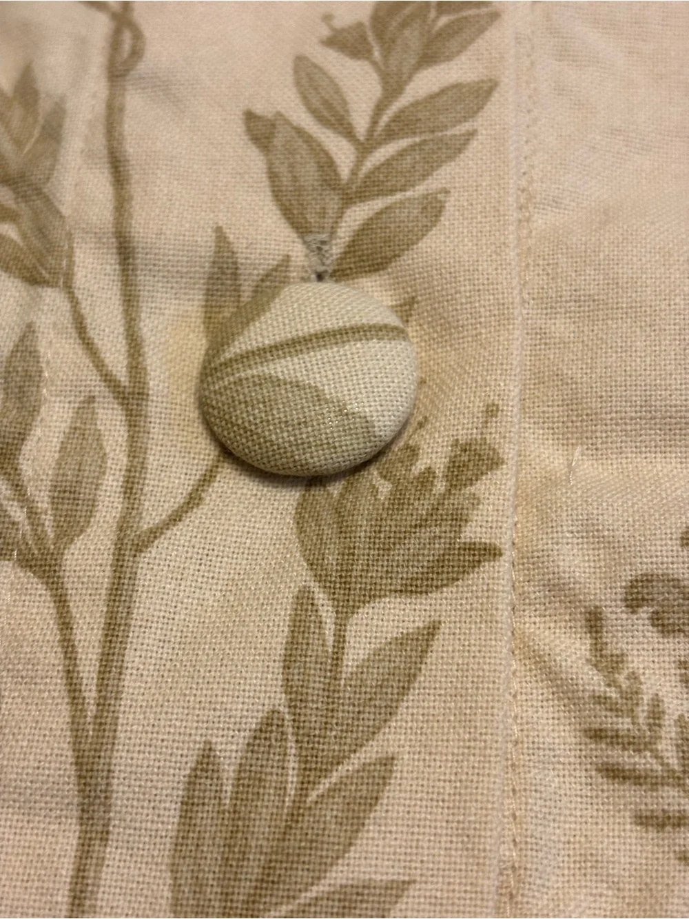 Pottery Barn Floral Crewel Embroidered Throw Pillow Sham Cover Botanical Buttons